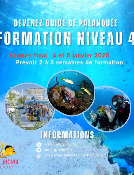 Formation niveau 4 (Espace Plongée)