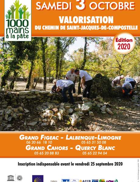 ANNULÉ - 1000 Mains à la Pâte pour le GR65 - 6ème édition (Départ de Lunan) ANNULÉ - 1000 Mains à la Pâte pour le GR65 - 6ème édition (Départ de Lunan)