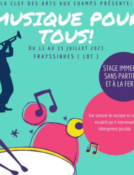 Festiv'Arts : stage musique pour tous