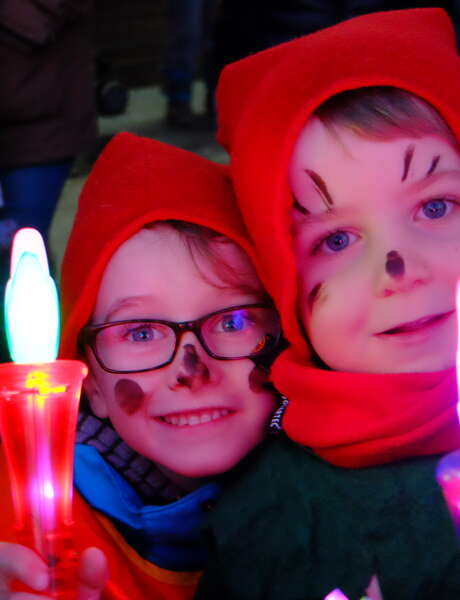 Descente aux flambeaux des enfants Descente aux flambeaux des enfants