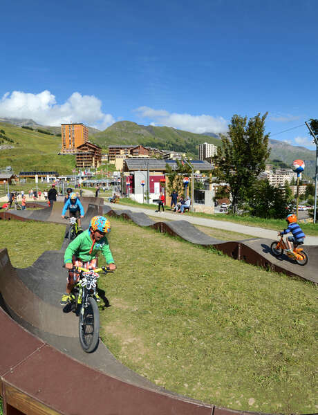 Cycling activity on the Pumptrack Cycling activity on the Pumptrack