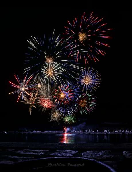 Tanzabend und Feuerwerk