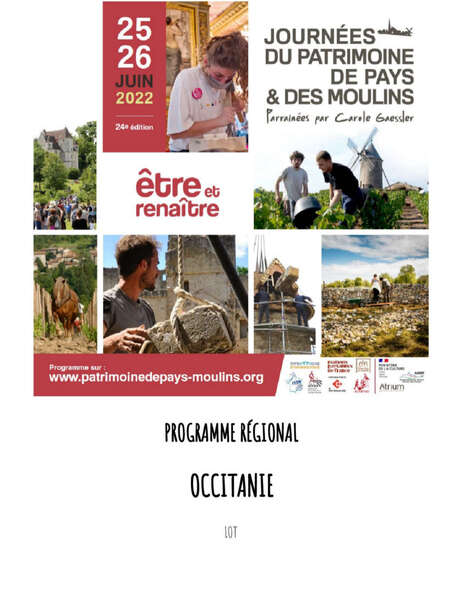 Journées du Patrimoine de Pays et des Moulins 2022: Moudre du grain au moulin à eau de Lamothe