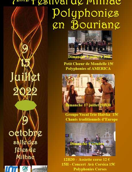 Festival "Polyphonies en Bouriane" Festival "Polyphonies en Bouriane"