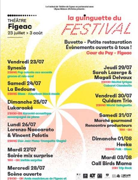 Festival de Théâtre de Figeac "Guinguette : Call Birds Mama, Trip Rock"