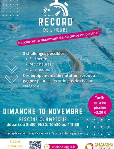 Record de l'Heure à la Piscine Olympique