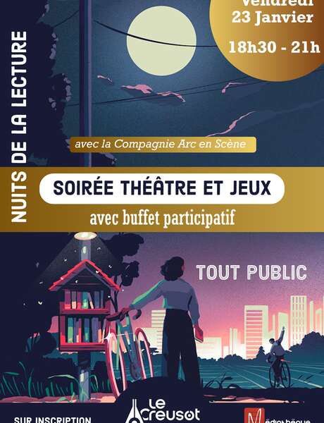 Nuits de la Lecture - Soirée Théâtre & Jeux