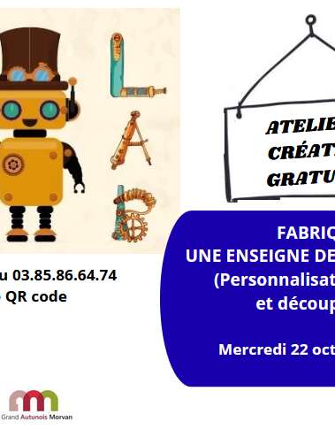 Fabriquer une enseigne de porte au Fablab