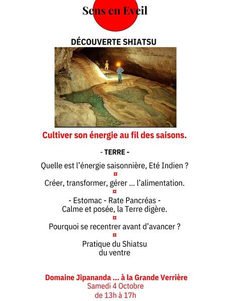 Atelier SHIATSU " Cultiver son énergie au fil des saisons "