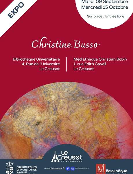 Exposition Christine Busso à la BU du Creusot