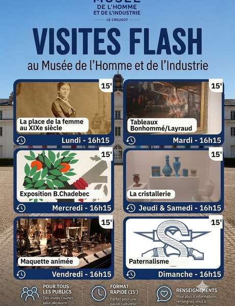 Visites flash au musée de l'Homme et de l'Industrie