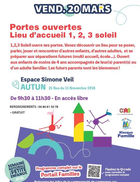 Porte ouverte Lieu d'Accueil Enfant Parent "123 soleil"