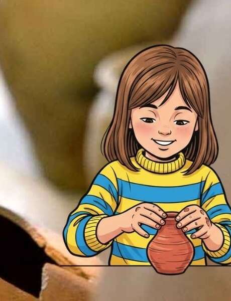 Atelier "terre à terre" pour les enfants à Bibracte