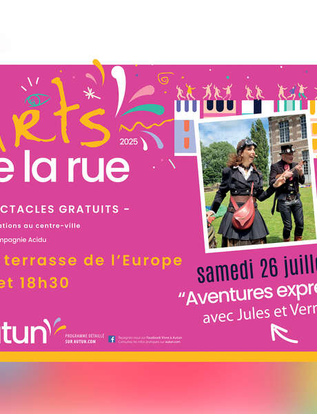 Arts de la Rue - "Aventures Express" avec Jules et Verne