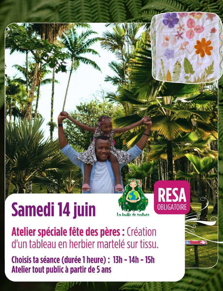 Atelier spécial Fêtes des pères (Le jardin de Balata)