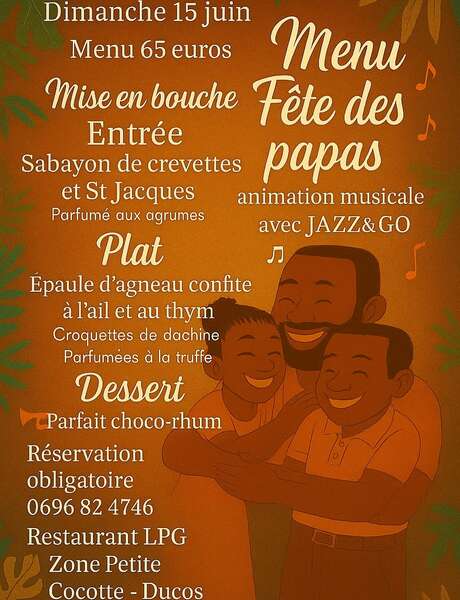 Menu de la Fête des Mères (Restaurant LPG)