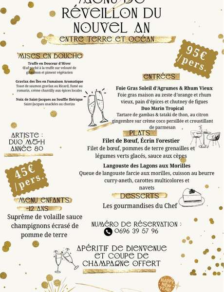Menu de la Saint-Sylvestre (Ti Prestige)
