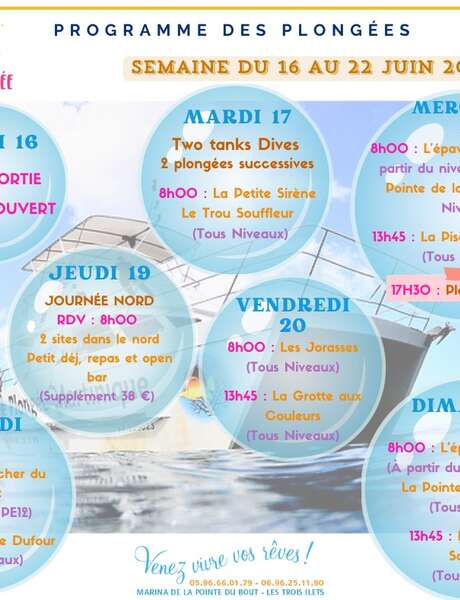 Programme des Plongées (Espace Plongée)