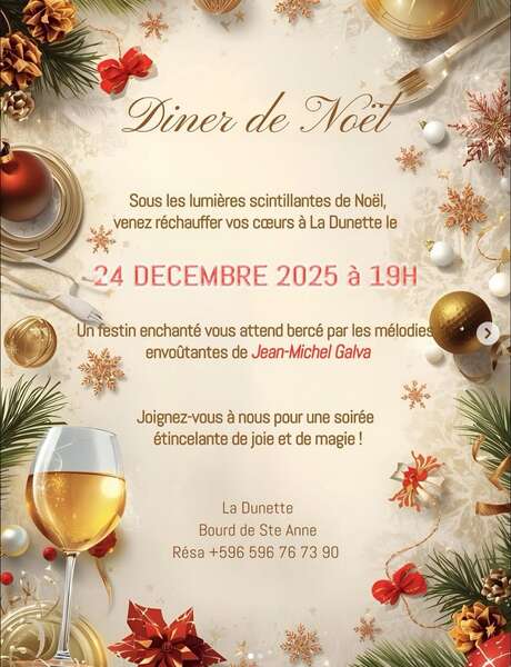 Menu de Noël (La Dunette - Hôtel La Dunette)