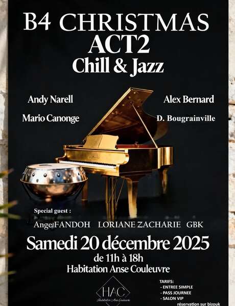 B4 Christmas Chill & Jazz (Habitation Anse Couleuvre)