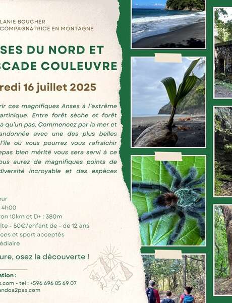 Randonnée des Anses du Nord et la Cascade  Couleuvre (Rando A2Pas)