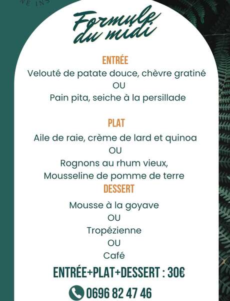 Menu de la semaine (Restaurant LPG)