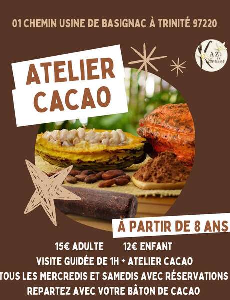 Visite + Atelier Cacao (Kaz à Vanille)