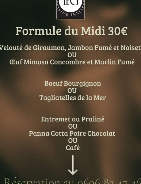 Menu de la semaine (Restaurant LPG)