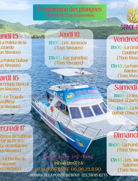 Programme des Plongées (Espace Plongée)