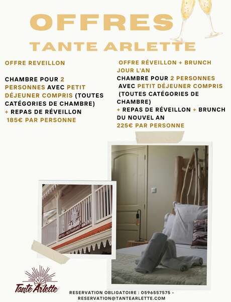 Réveillonnez à l'Hôtel Tante Arlette **