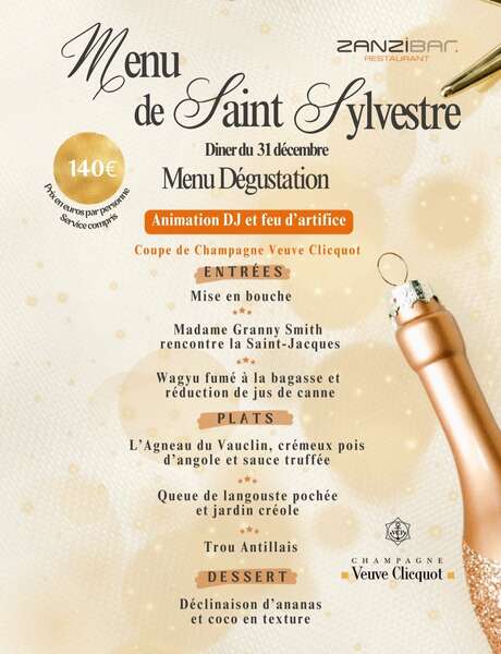 Menu de la Saint-Sylvestre (Zanzibar) Menu de la Saint-Sylvestre (Zanzibar)