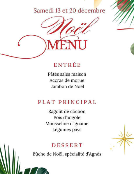 Menu de Noël (Le point de vue) Menu de Noël (Le point de vue)