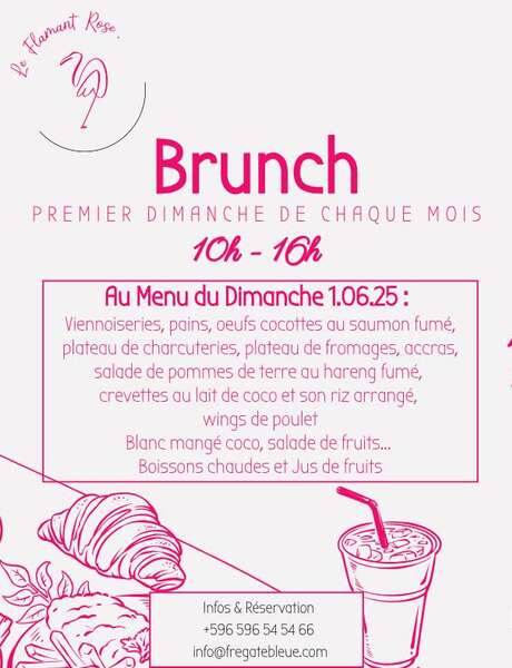 Brunch (Le Flamant Rose - Hôtel Frégate Bleue ***)