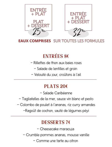 Menu de la semaine (Kay'Bô)