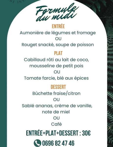 Menu de la semaine (Restaurant LPG)