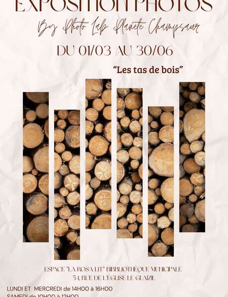 Exposition photos - Tas de bois