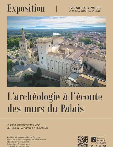 L’archéologie à l'écoute des murs du Palais… L'exposition !