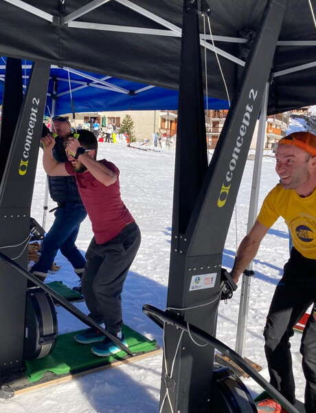 Simulateur de poussée SkiErg