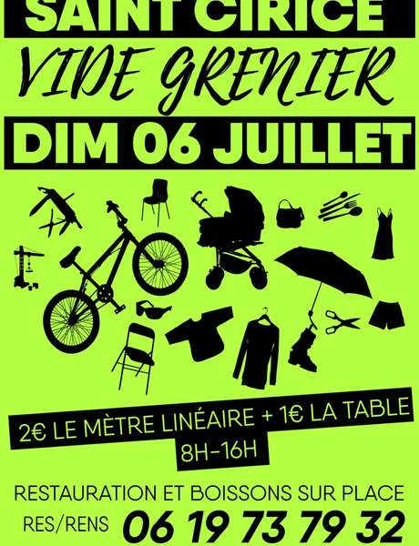 Vide-grenier à Saint-Cirice