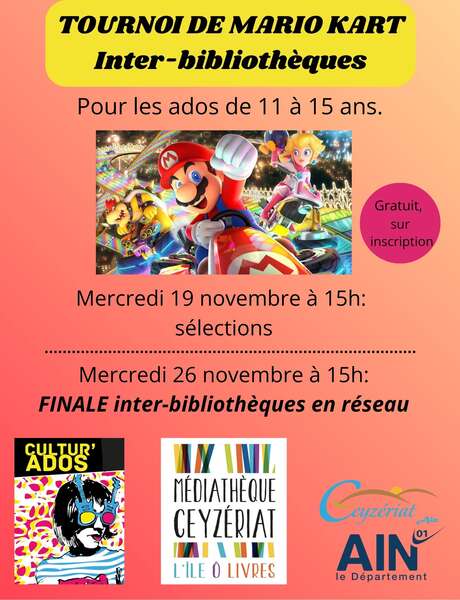 Tournoi de Mario Kart inter-bibliothèques