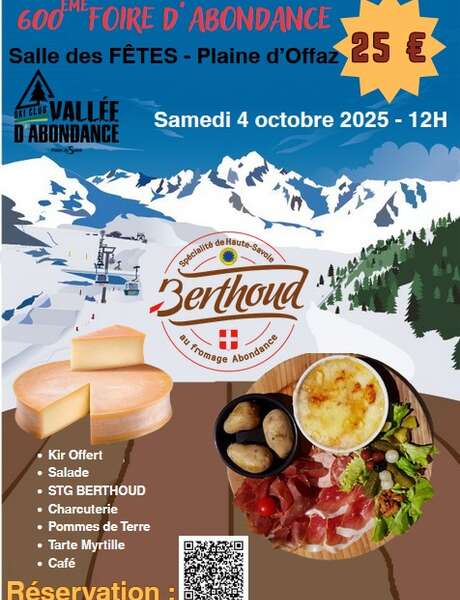 REPAS BERTHOUD de la Foire d'Abondance