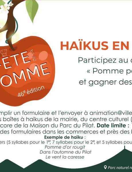 Haikus en vitrine ! Concours Pommes Poèmes