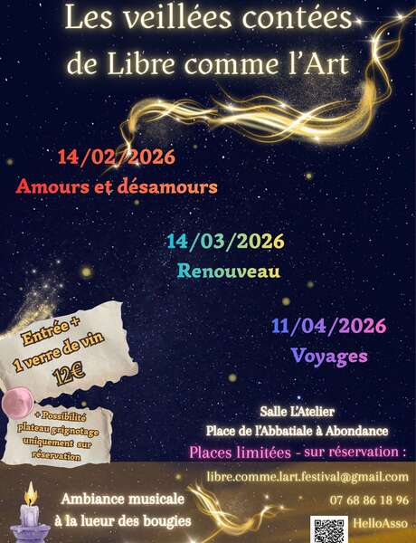 Libre comme l'Art storytelling evenings | Love and heartbreak