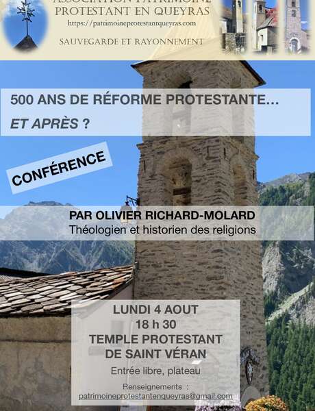 Conférence "500 ans de réforme protestante et après?"