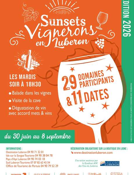 Sunsets Vignerons en Luberon