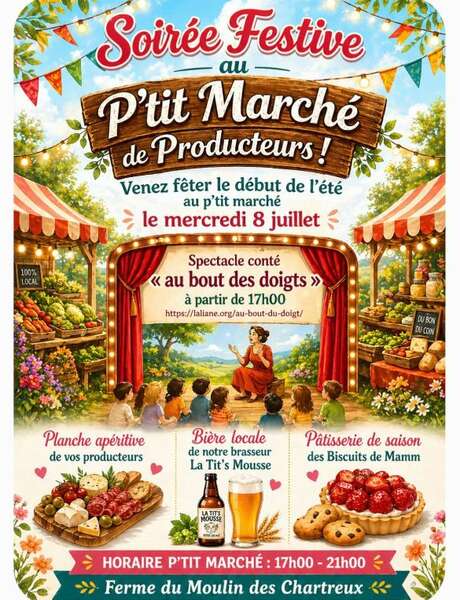 Soirée festive au p'tit marché de producteurs