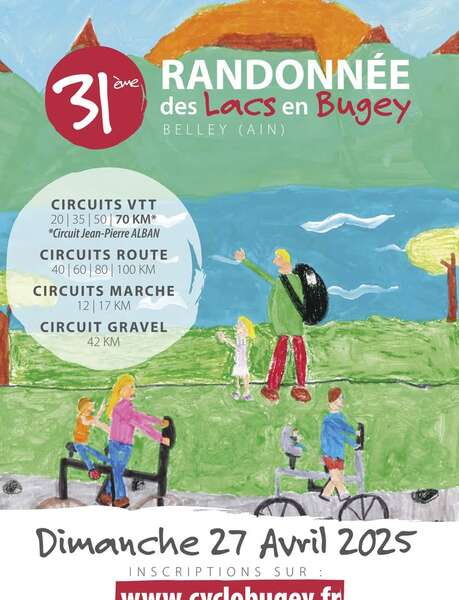 Cycling sportive, hike and MTB: randonnée des lacs en Bugey 2025