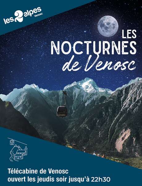 Night opening of the Venosc gondola