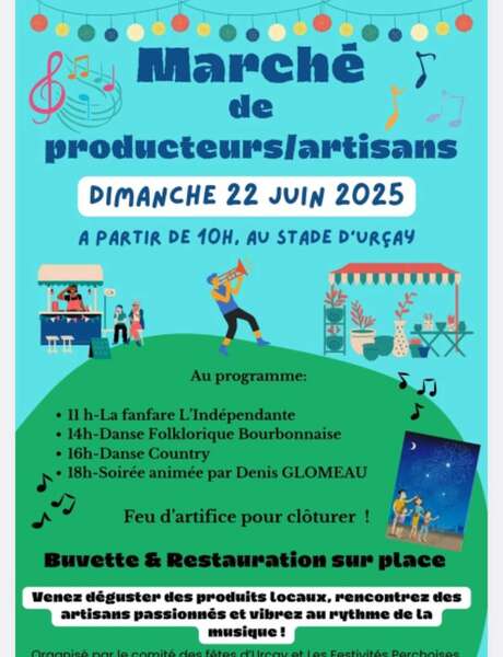 Marché de producteurs-artisans/Feu d'artifice