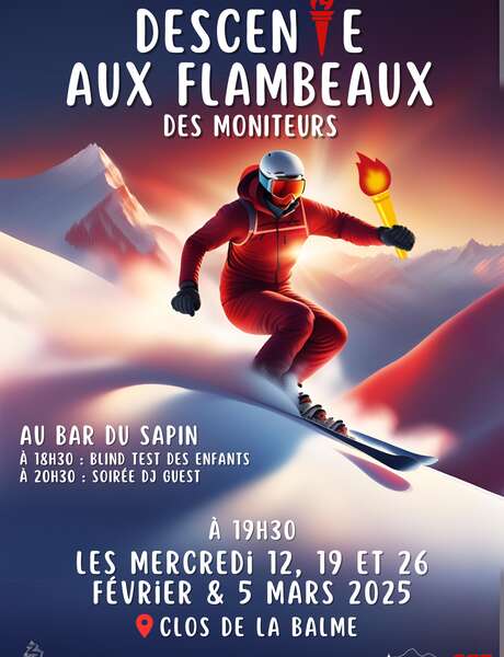 Descente aux Flambeaux des Moniteurs